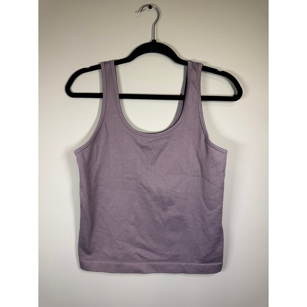 A New Day Lavender Ribbed Seamless Tank Top